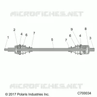 SYSTEME DE TRANSMISSION, FRONT HALF SHAFT