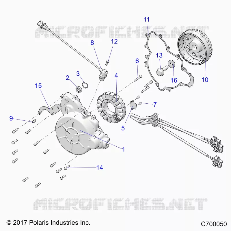 ENGINE, STATOR AND FLYROUE