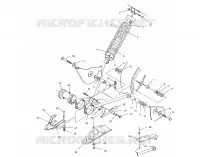 BRAS OSCILLANT ET AMORTISSEUR ARRIERE (Prior to S/N #2501800)