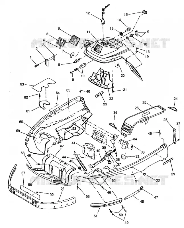 CARROSSERIE AVANT ASSEMBLY LITE E943433 (49273427340003)