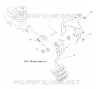 BRAKES, PEDAL AND MAITRE CYLINDRE MOUNTING