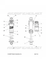SUSPENSION, AMORTISSEUR AVANT TRACK