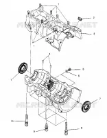 CARTERS MOTEUR ASSEMBLY  500 EFI 0952774, EFI SKS 0952574,   EFI SKS PT 0952974, (4929052905C010)