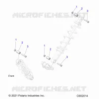 SUSPENSION, SUPPORT AMORTISSEUR , REAR SUSP.