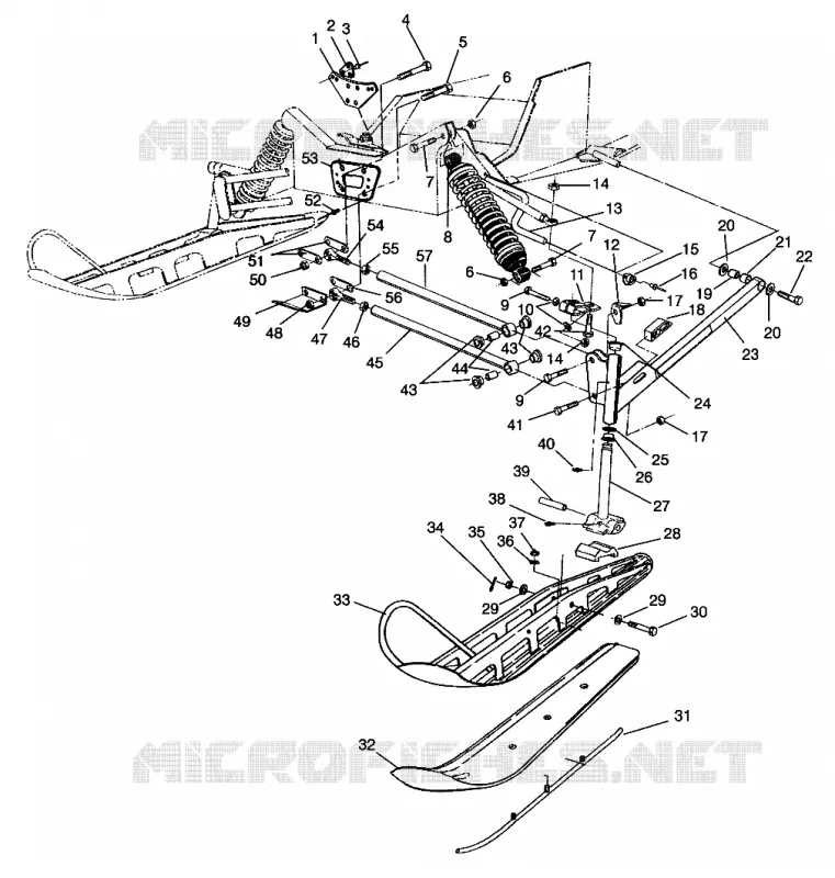 SUSPENSION AVANT AND SKI ULTRA RMK 0960978 (4931683168B001)