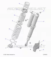 SUSPENSION, REAR SUPPORT AMORTISSEUR , ULTIMATE