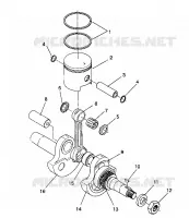 PISTON ET VILEBREQUIN STARLITE GT / 0933127 (4923232323031A)