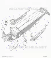 CHASSIS, PROTECTION D'EMBRAYAGE, FOOTRESTS, AND RUNNINGBOARDS