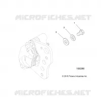 FREIN AVANT CALIPER MOUNTING