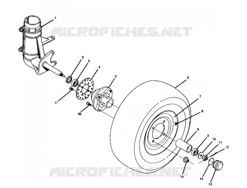 ROUE AVANT 250 2X4 / W927527 (4922862286015A)