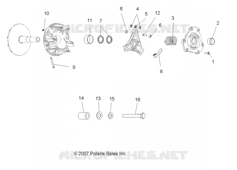 SYSTÈME DE TRANSMISSION, PRIMARY CLUTCH