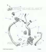 MOTEUR, WATERPUMP AND BYPASS