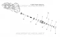 SYSTÈME DE TRANSMISSION, PONT FRONT OUTPUT SHAFT