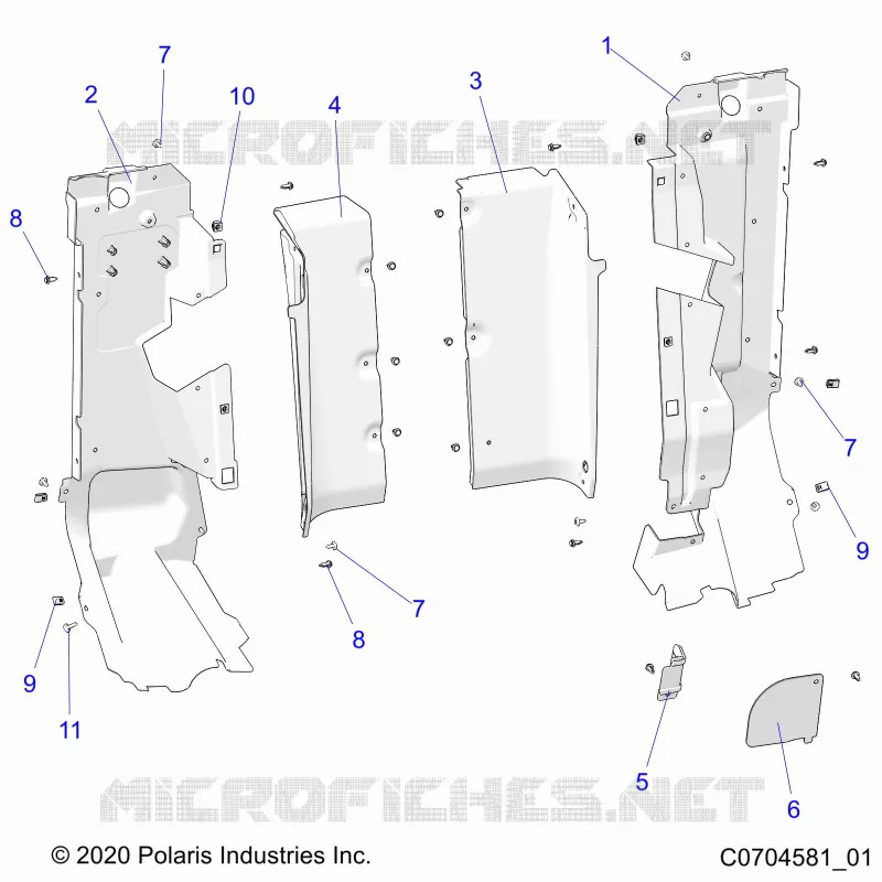 CARROSSERIE ARRIERE CLOSEOFF, SIDE PANELS