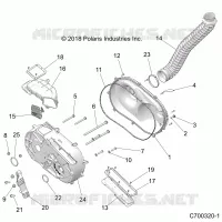 SYSTÃˆME DE TRANSMISSION, CLUTCH COVER AND DUCTING