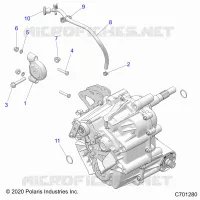 SYSTÃˆME DE TRANSMISSION, MAIN GEARCASE MOUNTING
