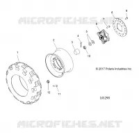 ROUES, FRONT TIRE AND BRAKE DISC