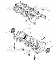 CARTERS MOTEUR ASSEMBLY XLT 0950756, XLT SKS 0950556,  XLT SKS EURO E950556   XL (4928842884C009)
