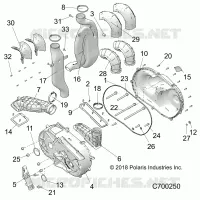 DRIVE TRAIN, COUVERCLE D'EMBRAYAGE AND DUCTING