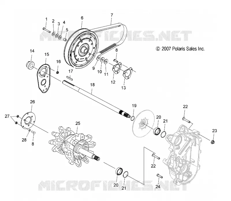 SYSTÈME DE TRANSMISSION, JACKSHAFT AND ARBRE DE TRANSMISSION