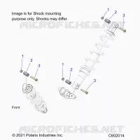SUSPENSION, SUPPORT AMORTISSEUR , REAR SUSP.