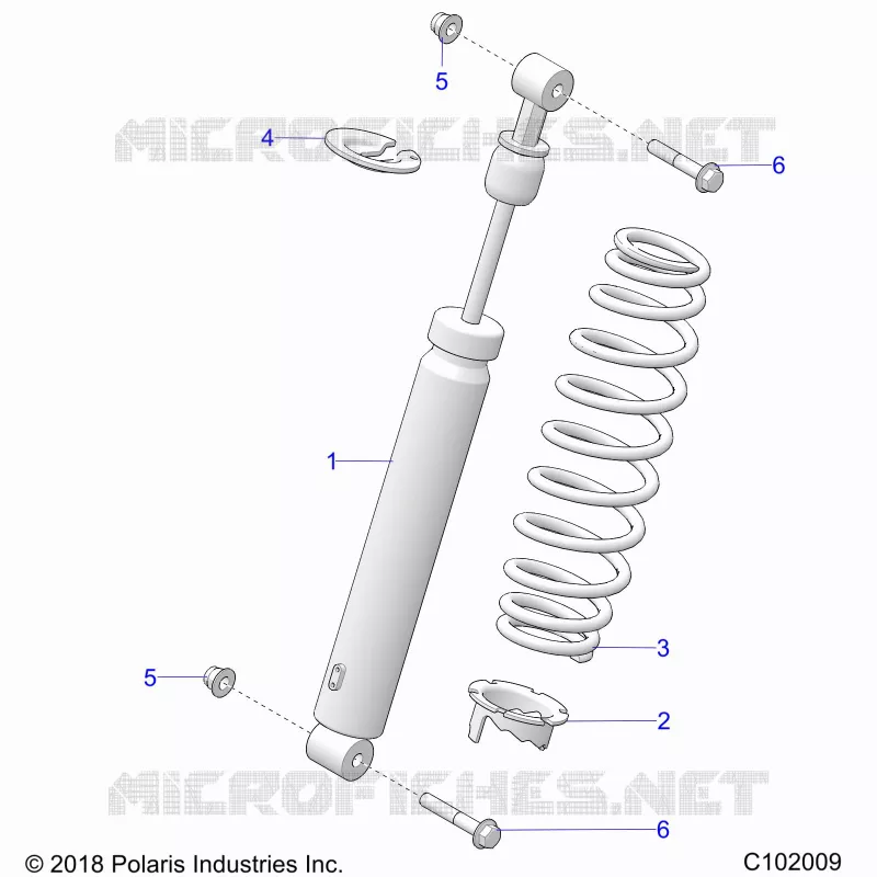 SUSPENSION, AMORTISSEUR AVANT