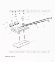 ENGINE, THROTTLE BODY AND COUVERCLE SOUPAPE
