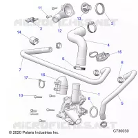 MOTEUR, WATERPUMP AND BYPASS