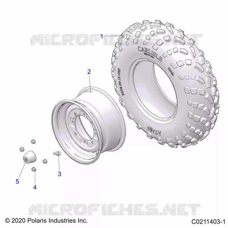 ROUES, FRONT TIRE