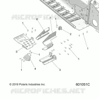 CHASSIS, FOOTREST-RH