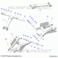 SUSPENSION ARRIERE CONTROL ARMS -Z21ASA87B2 (C701010-3)