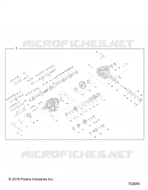 SYSTÃˆME DE TRANSMISSION, MAIN GEARCASE INTERNALS
