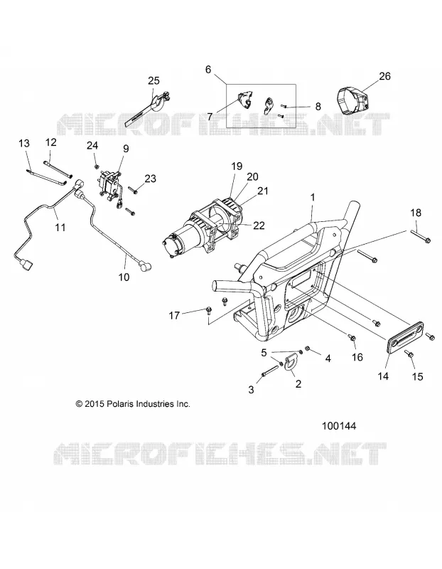 PARE CHOCS AVANT WINCH AND  MOUNTING