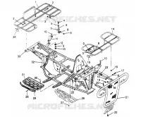 PARE CHOCS / PORTE PAQUET MOUNTING  2X4 400L W957540 (4930093009A007)