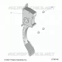 ENGINE, PEDALE D'ACCELERATEUR
