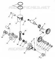 PISTON ET VILEBREQUIN 6X6 350L W938739 (4924062406042A)