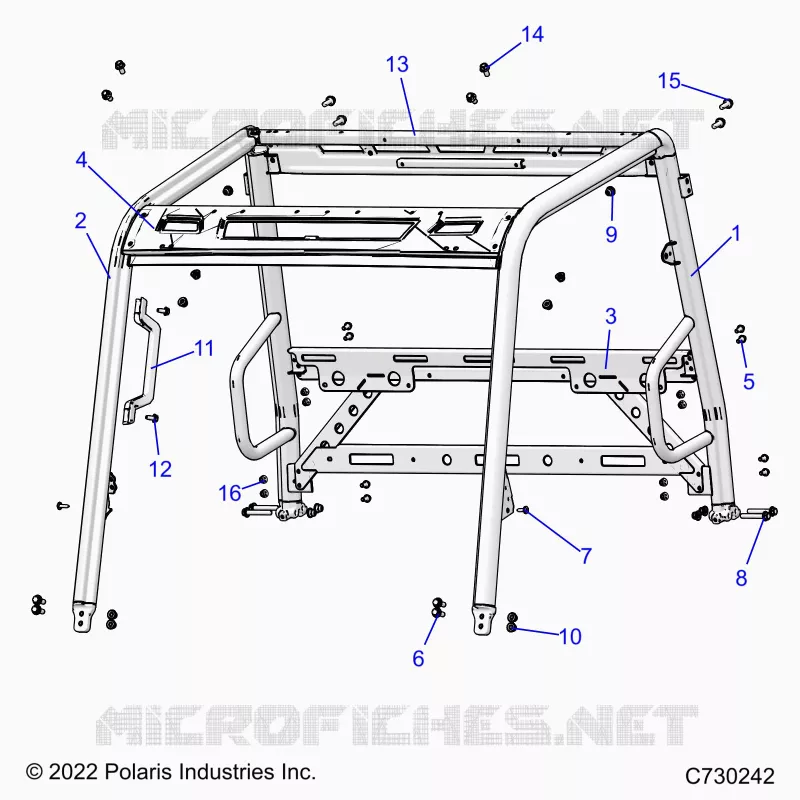 CHASSIS, CAB CADRE