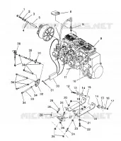 SUPPORT MOTEUR XLT/0930767,XLT SP/0930667    XLT SKS/0930567 (4923012301028A)