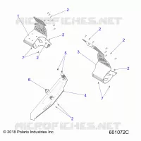 CHASSIS, PROTECTION D'EMBRAYAGE AND FOOTRESTS
