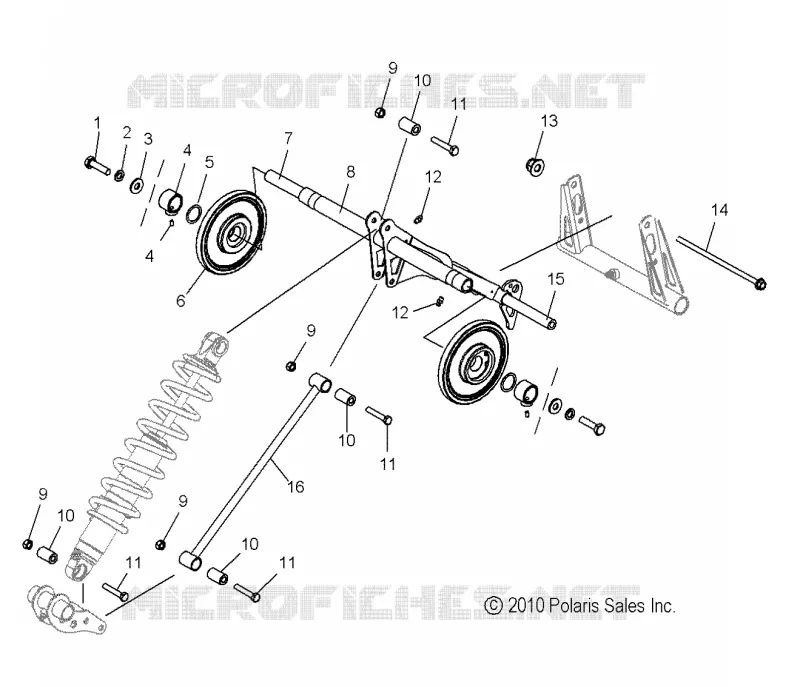 SUSPENSION, BRAS DE SUSPENSION ARRIERE (155 INCH)