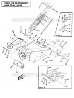 SWING ARM WELDMENT AND AMORTISSEUR ARRIERE ASSEMBLY (4910981098032A)