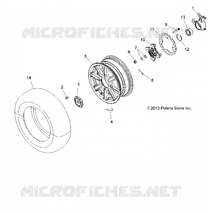 ROUES, FRONT AND HUB
