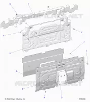 CARROSSERIE ARRIERE CLOSEOFF, CENTER PANELS