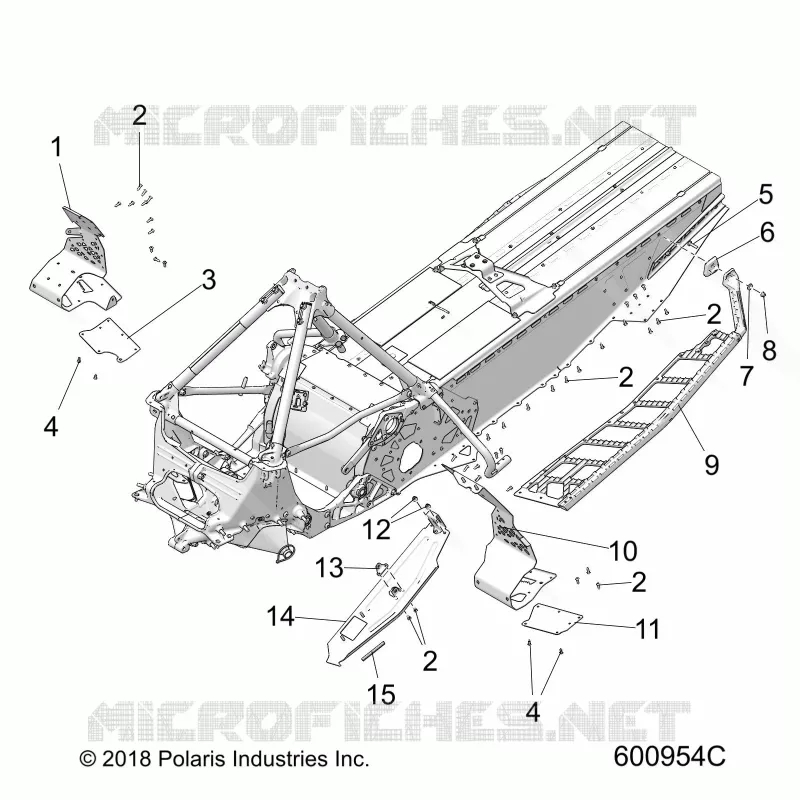 CHASSIS, PROTECTION D'EMBRAYAGE/FOOTRESTS/RUNNING BOARDS