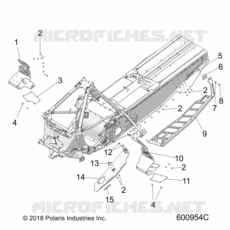 CHASSIS, CLUTCH GUARD/REPOSE PIEDS/RUNNING BOARDS