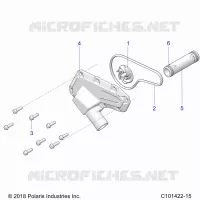 MOTEUR, WATERPUMP IMPELLER AND COVER