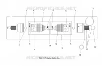 DRIVE TRAIN, DRIVE ARBRE DE TRANSMISSION ARRIERE