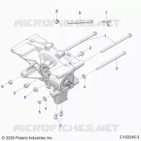 SYSTÃˆME DE TRANSMISSION, REAR GEARCASE MOUNTING