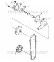 POMPE A EAU 500 INDY 0982764(A)(B) and EUROPEAN 500 INDY E982764A (4942104210C010)