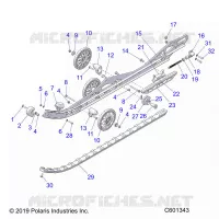 SUSPENSION, RAIL, LH/RH